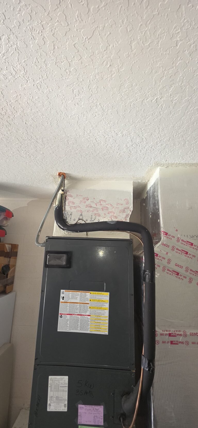 Close-up of HVAC unit top section in Tampa, FL 33626