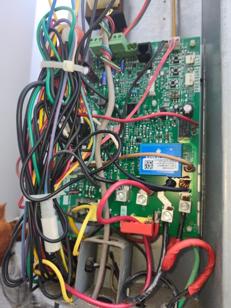 Control Board with Wires in Saint Petersburg, FL 33703 Control board with wires in HVAC unit, Saint Petersburg, FL 33703