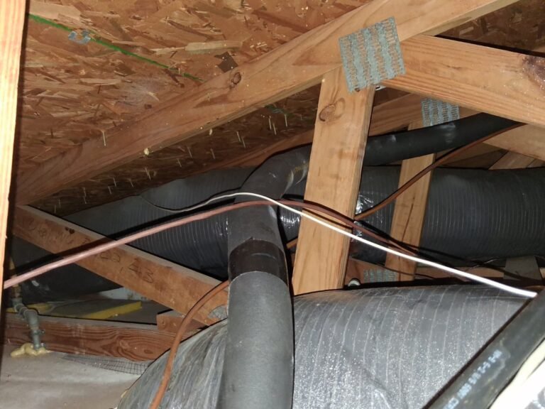 Insulated ductwork and copper lines in attic, Tampa, FL 33635