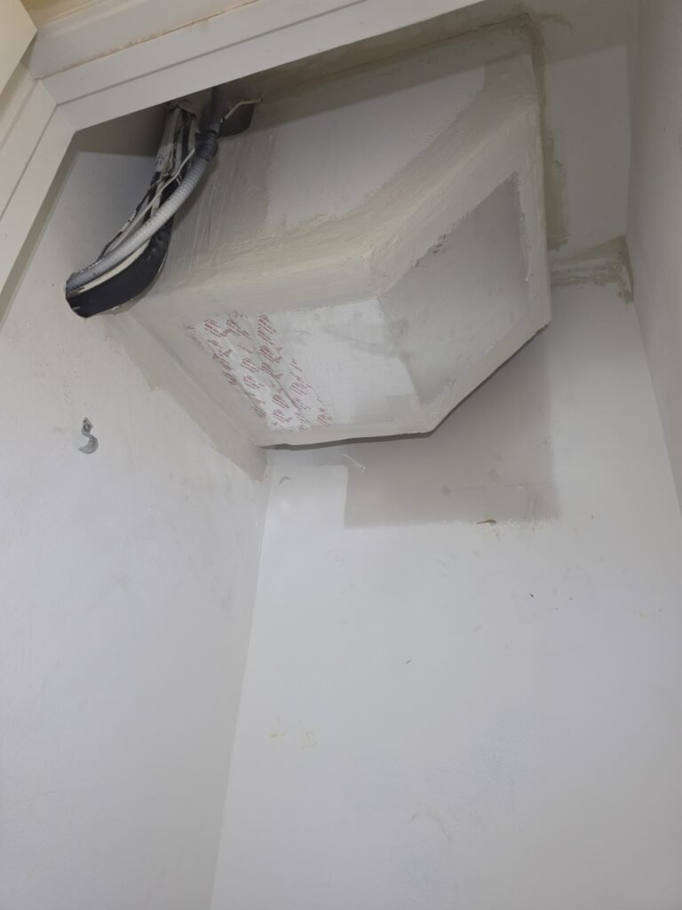 Close-up of ductwork in interior space, Ruskin, FL 33570.