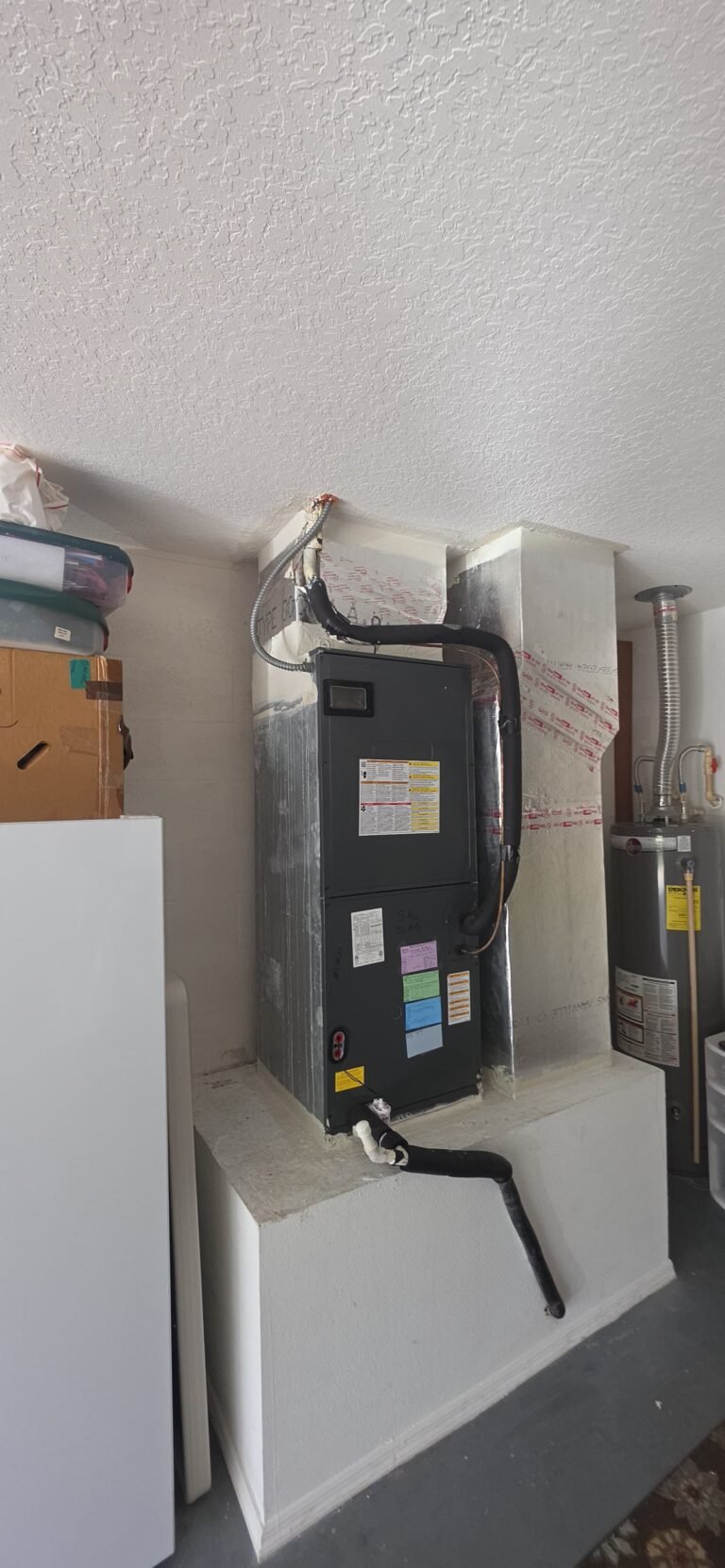 Full view of HVAC unit and ductwork in Tampa, FL 33626