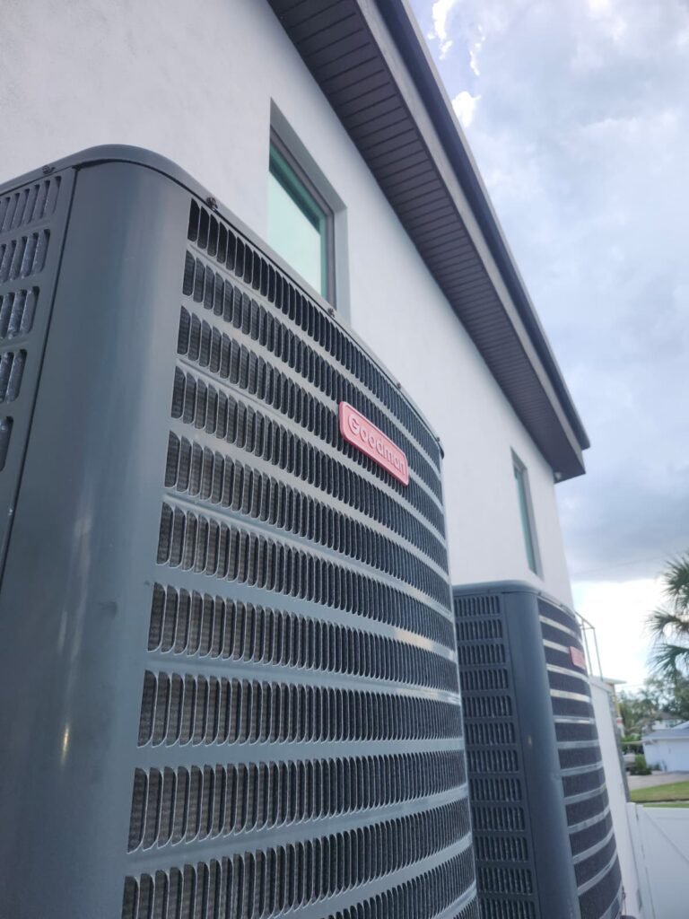 Goodman Condenser Units in Saint Petersburg, FL 33703 Goodman condenser units outside building, Saint Petersburg, FL 33703