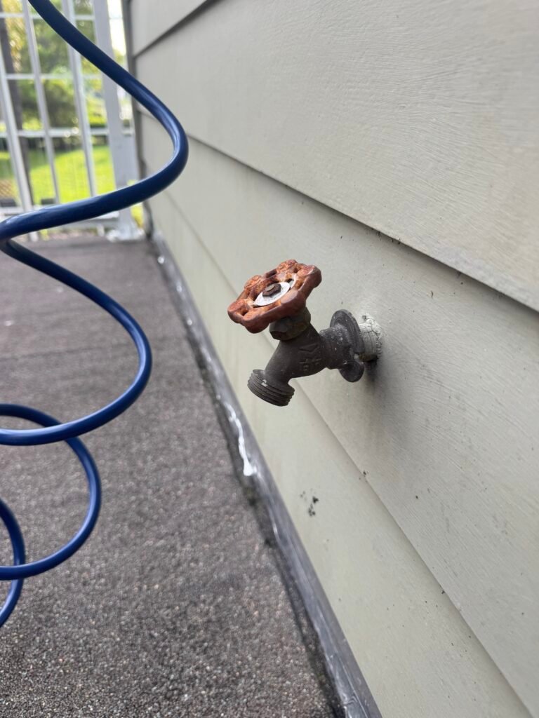 Newly installed hose bib in Tampa, FL 33613