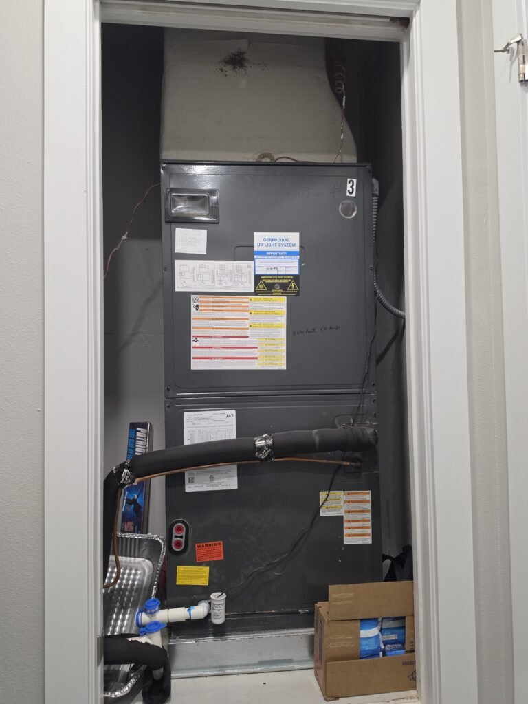 Indoor HVAC unit installed in Saint Petersburg, FL 33703