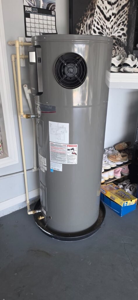 Installed water heater with calendar in Zephyrhills, FL 33542