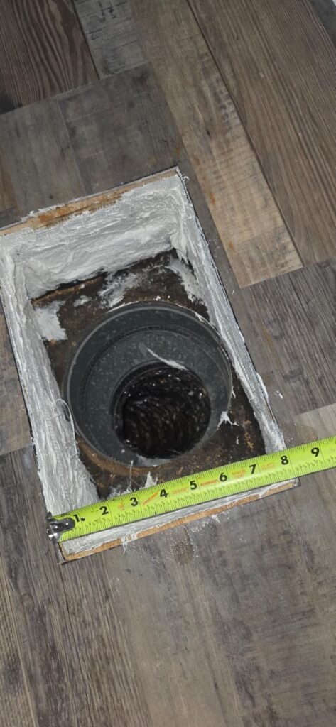 Measuring floor vent opening in Palm Harbor, FL 34684