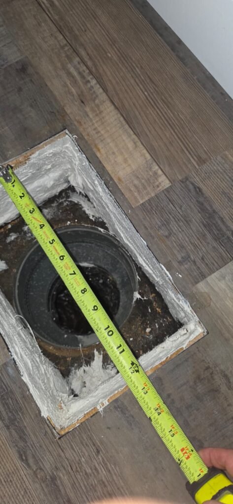 Measuring floor vent opening in Palm Harbor, FL 34684