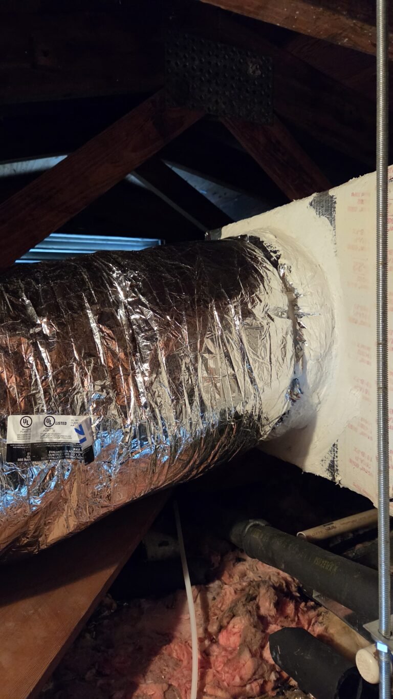 New duct installation in attic, Clearwater, FL 33756