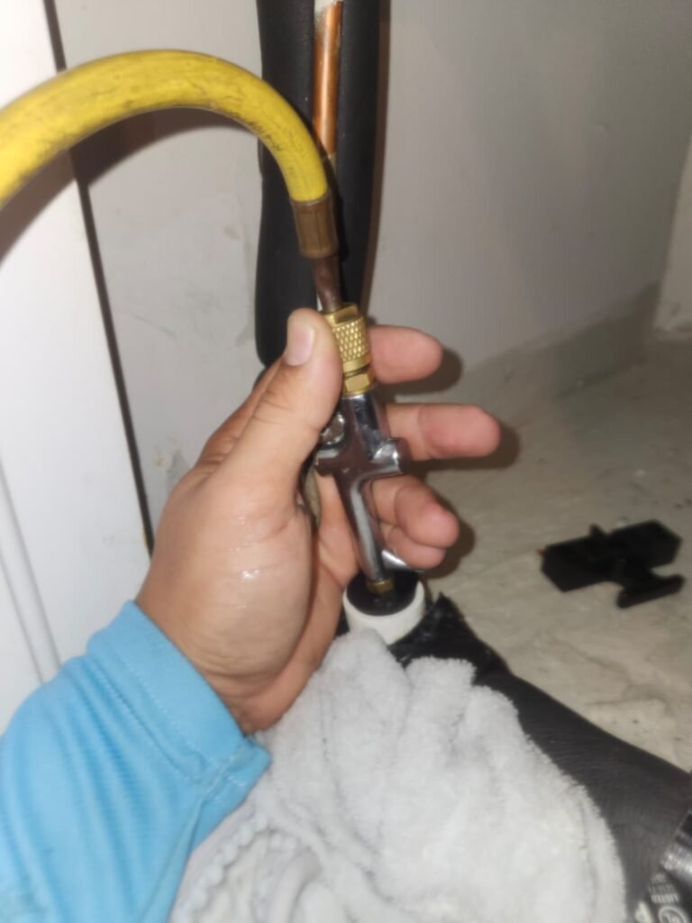 Nitrogen Flush on Drain Line in Riverview, FL 33578 Nitrogen flush on drain line in Riverview, FL 33578