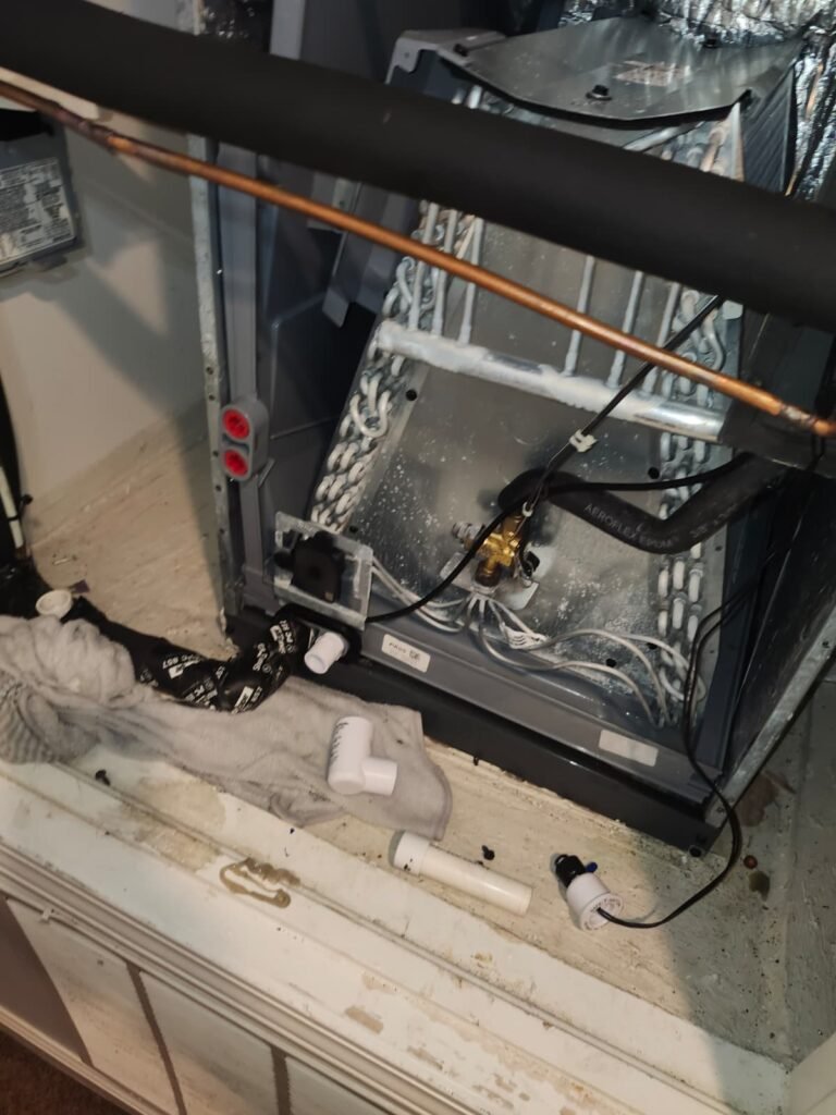 Open HVAC Unit During Repair in Riverview, FL 33578 Open HVAC unit during repair in Riverview, FL 33578