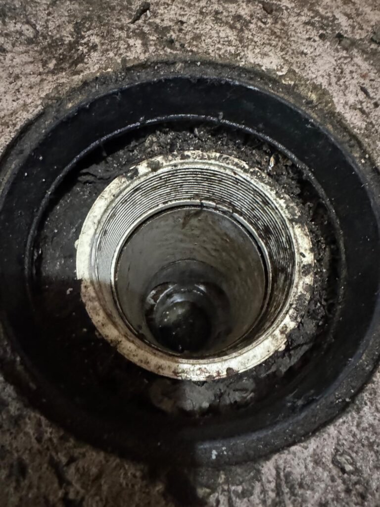 Sewer Drain Before Unclogging in Saint Petersburg, FL 33710 Sewer drain opening before unclogging in Saint Petersburg, FL 33710