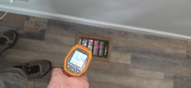 Temperature reading from floor vent in Palm Harbor, FL 34684