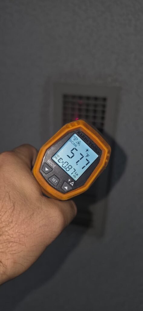 Temperature Reading at Vent in New Port Richey, FL 34655 Temperature reading at vent in New Port Richey, FL 34655
