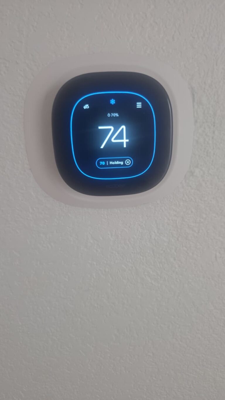 Digital thermostat display, Clearwater, FL 33756