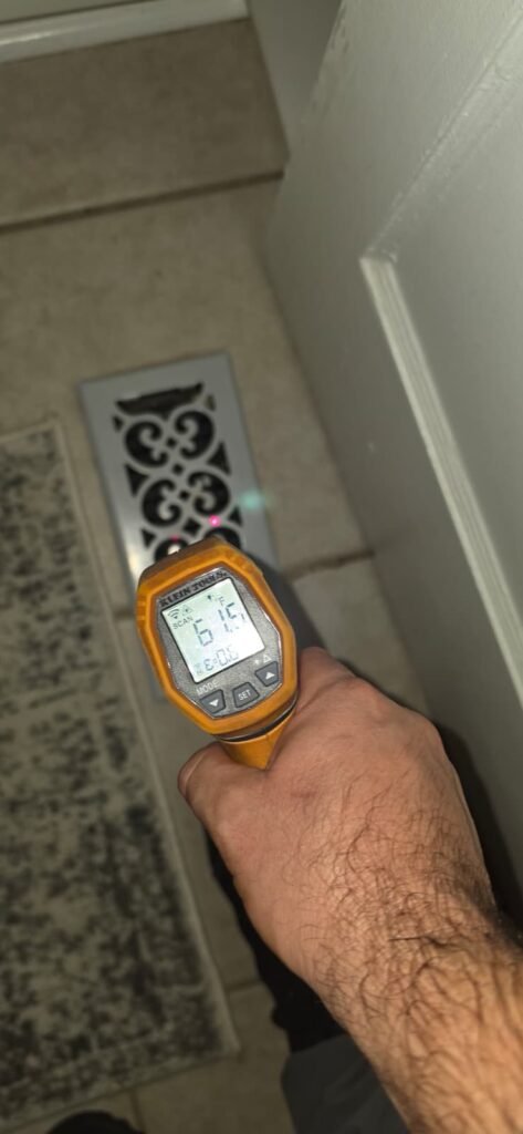 Measuring Vent Temperature in Tampa, FL 33629 Measuring vent temperature in Tampa, FL 33629