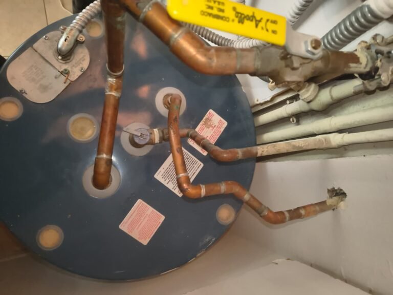 Piping detail on water heater in Clearwater, FL 33763