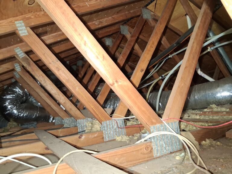 Attic space with ductwork in Brandon, FL 33511