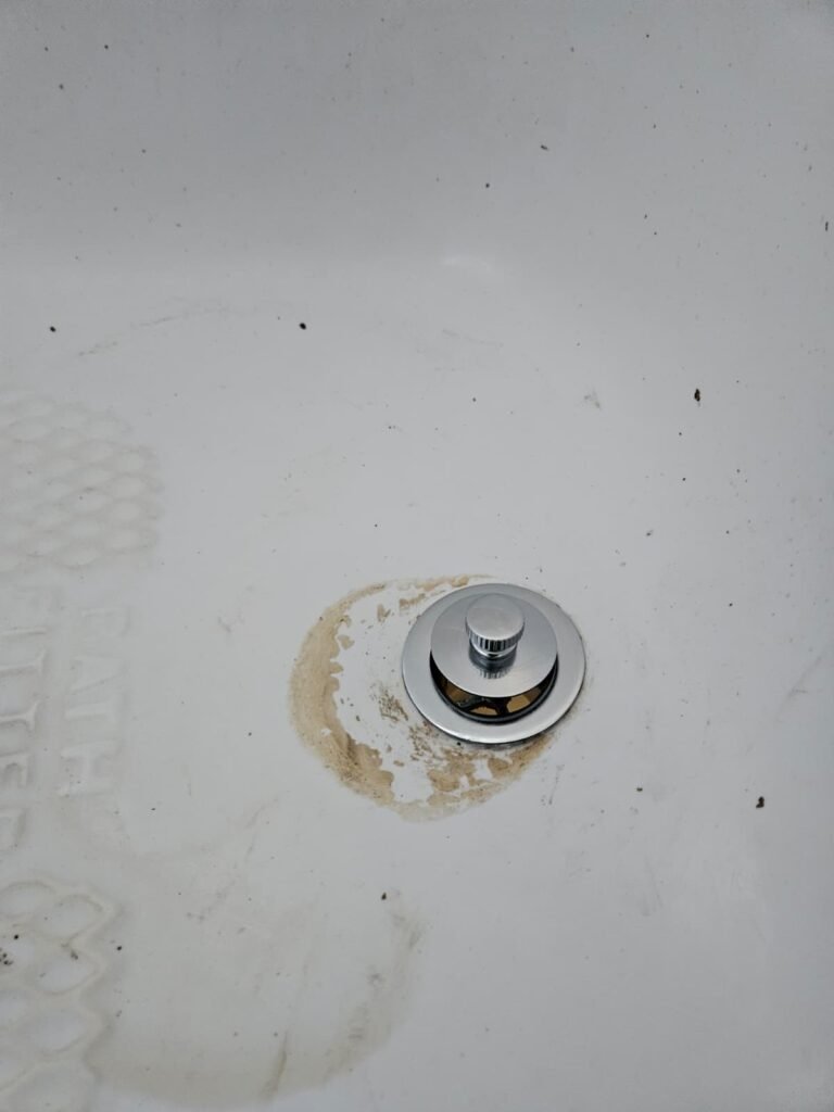 Bathtub Drain with Residue in Clearwater, FL 33764 Bathtub drain with minor residue in Clearwater, FL 33764