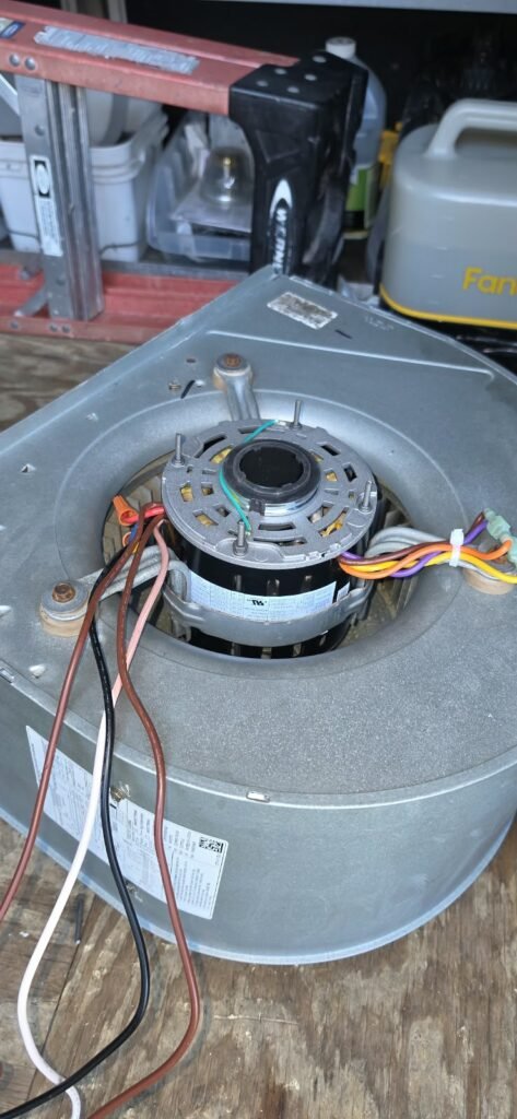 Blower motor and tools for HVAC service in Pinellas Park, FL 33782