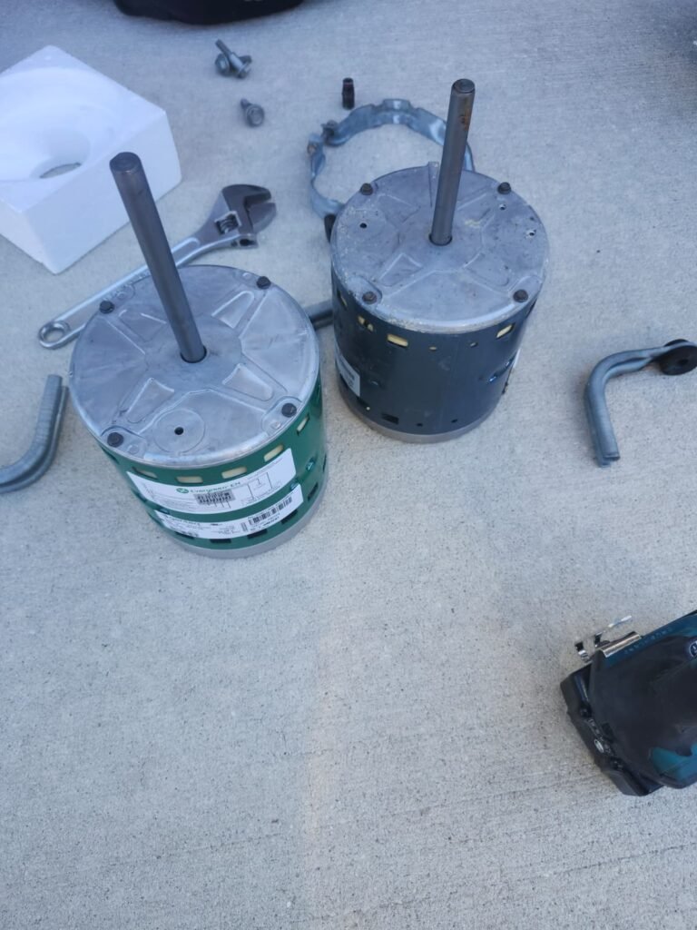 Blower Motors and Tools in Tampa, FL 33624 Blower motors and tools during replacement in Tampa, FL 33624
