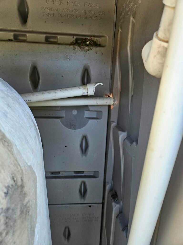 Broken PVC Pipe Inside Panel in Hudson, FL 34667 Broken PVC pipe inside panel in Hudson, FL 34667