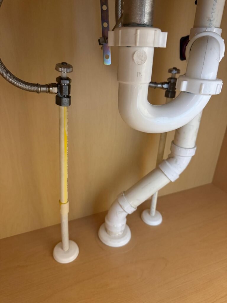 Clean P-Trap Installation in Apollo Beach, FL 33572 Clean P-trap installation under sink in Apollo Beach, FL 33572