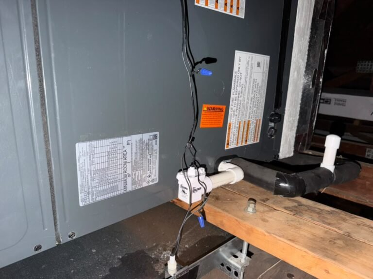 Close-up of air handler with wiring, St. Petersburg, FL 33703