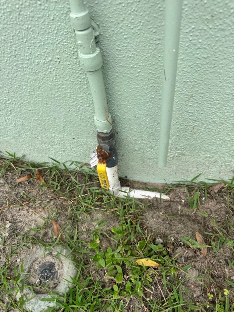 Close-up of plumbing valve and pipe in Brandon, FL 33510