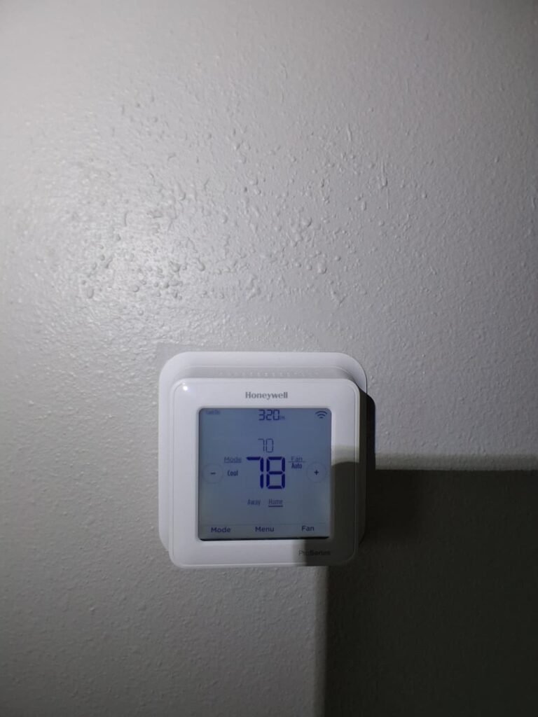 Digital thermostat showing temperature, Odessa, FL 33556