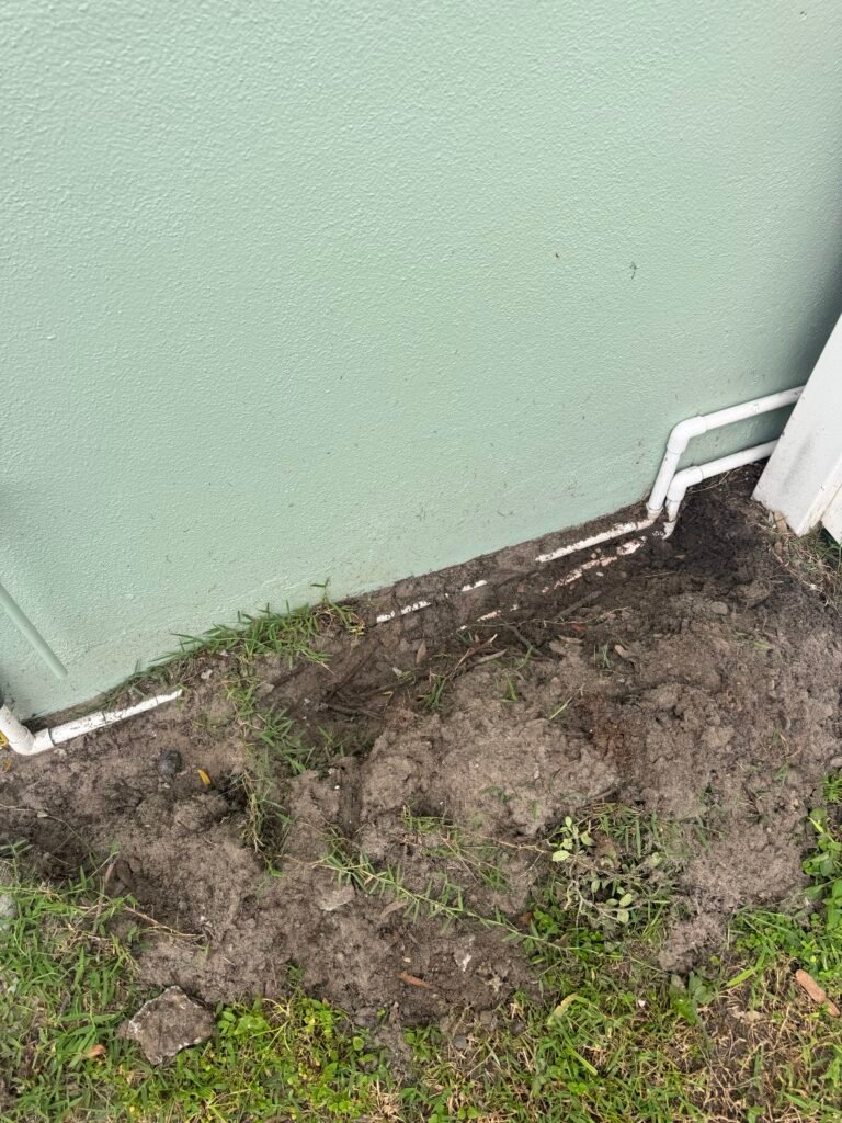 Exposed ground with plumbing pipes in Brandon, FL 33510