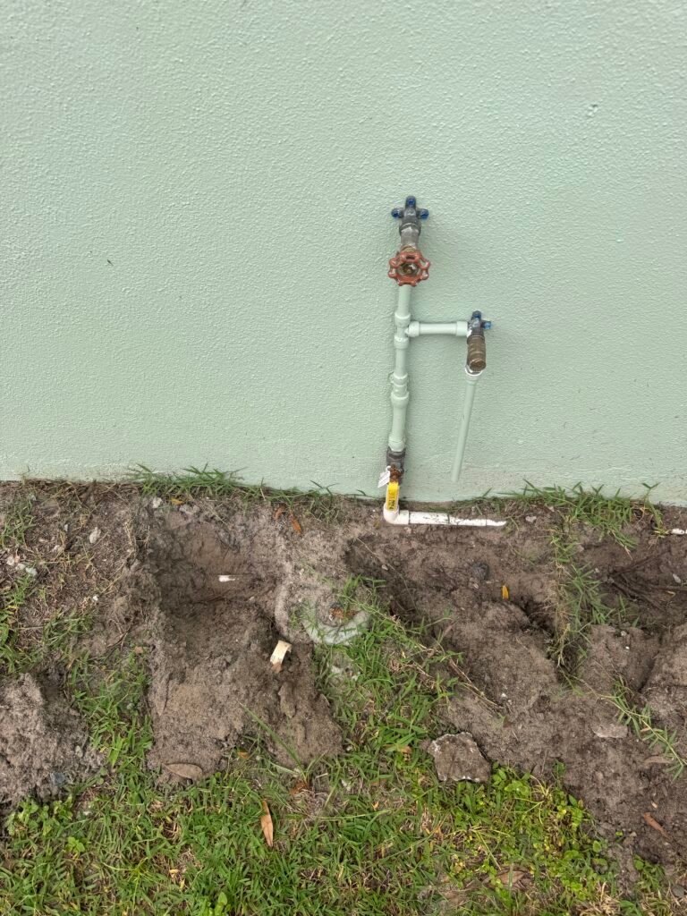 Exposed ground with plumbing pipes in Brandon, FL 33510