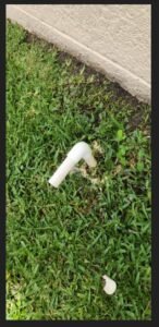 Exterior PVC drain line in Wesley Chapel, FL 33545