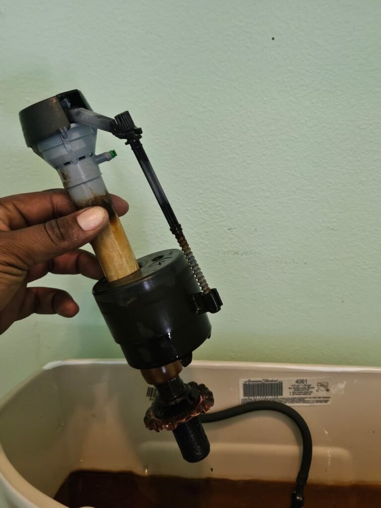 Removed toilet fill valve in Tampa, FL 33605