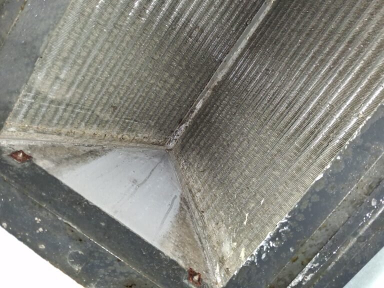 Close-up of HVAC coil detail in Tampa, FL 33619