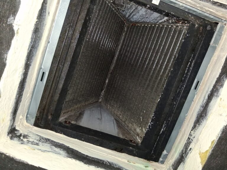 HVAC coil and frame detail in Tampa, FL 33619