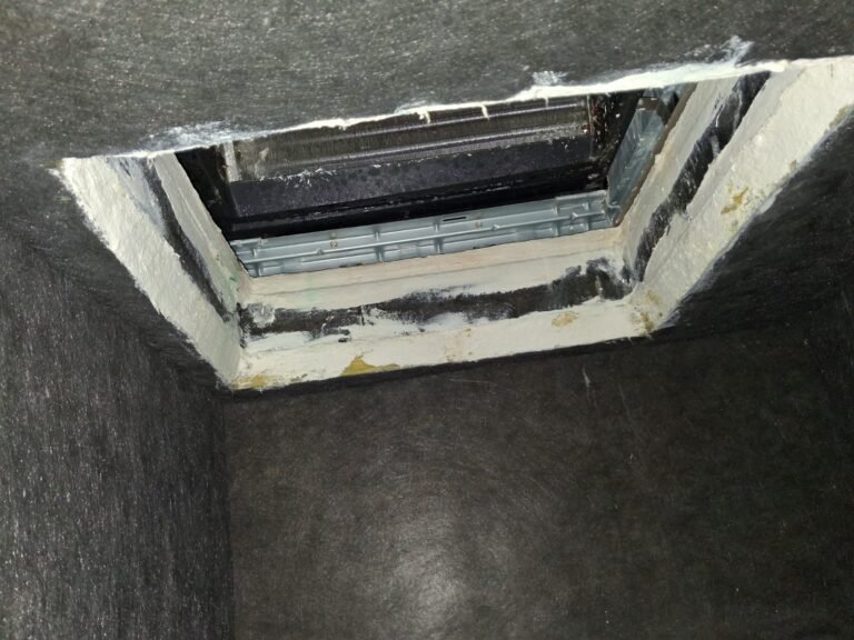 HVAC duct opening with insulation in Tampa, FL 33619