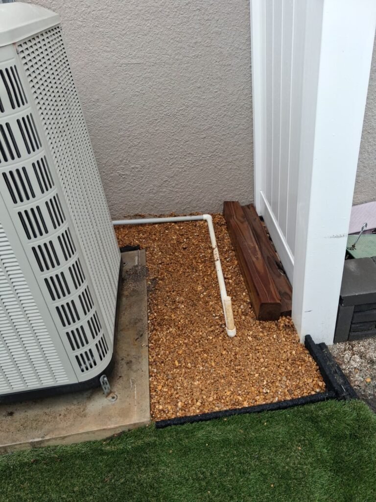 HVAC unit with drain pipe in Palm Harbor, FL 34683