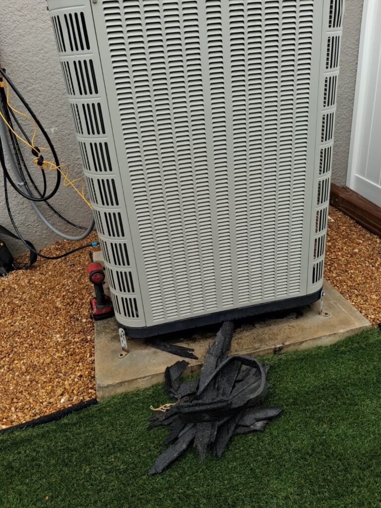 HVAC unit with removed insulation in Palm Harbor, FL 34683