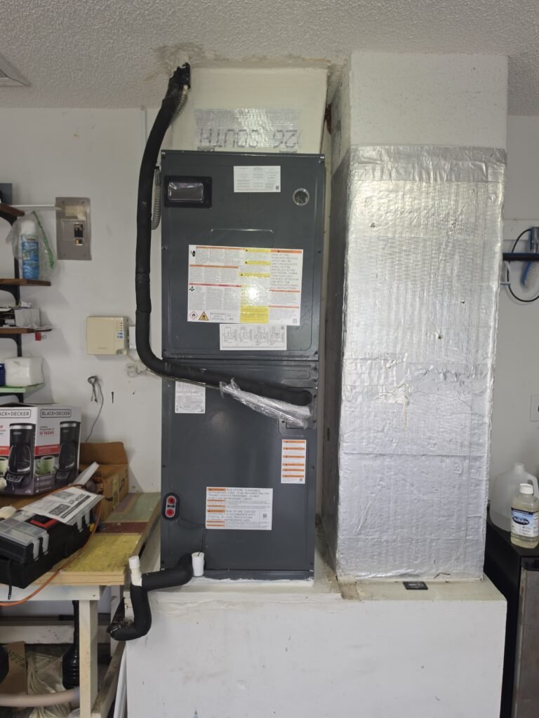Indoor air handler unit with clean finish, Land O Lakes, FL 34639