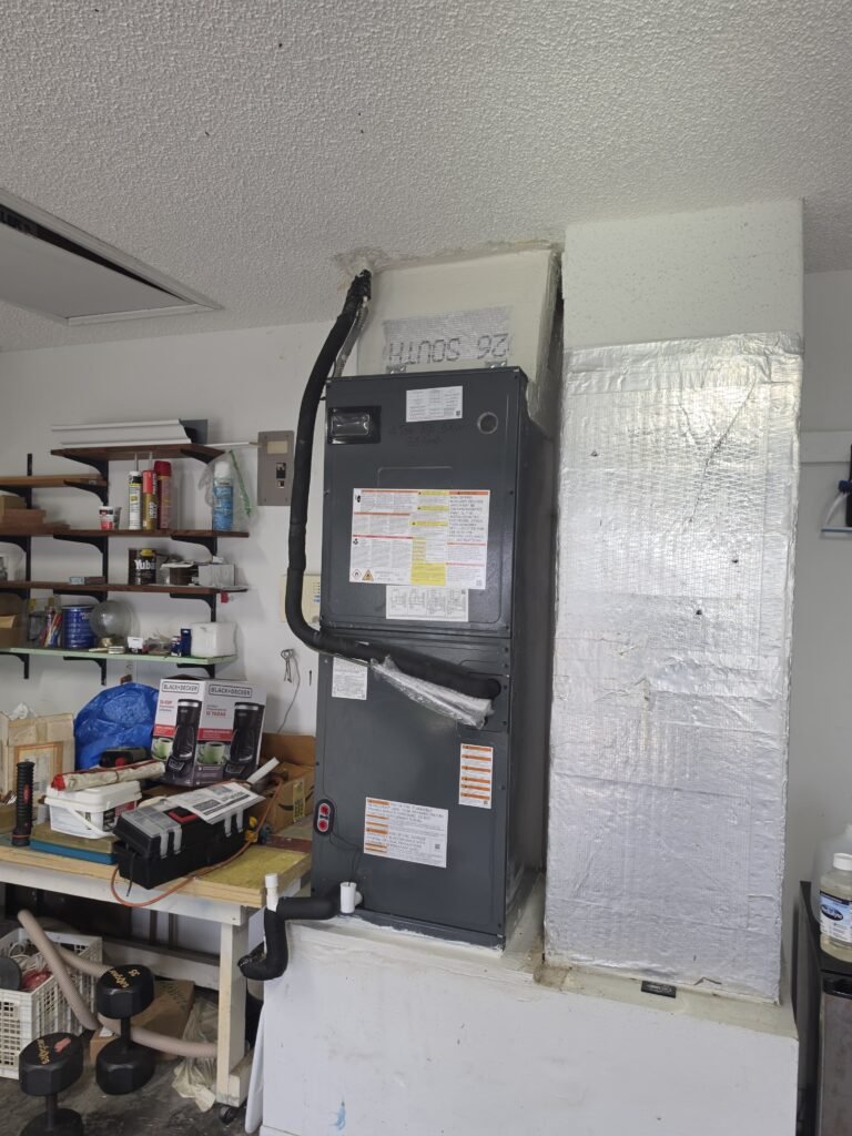 Indoor air handler unit installation in Land O Lakes, FL 34639