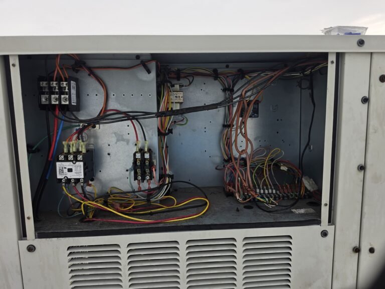 Close-up of internal wiring in HVAC unit, Riverview, FL 33579