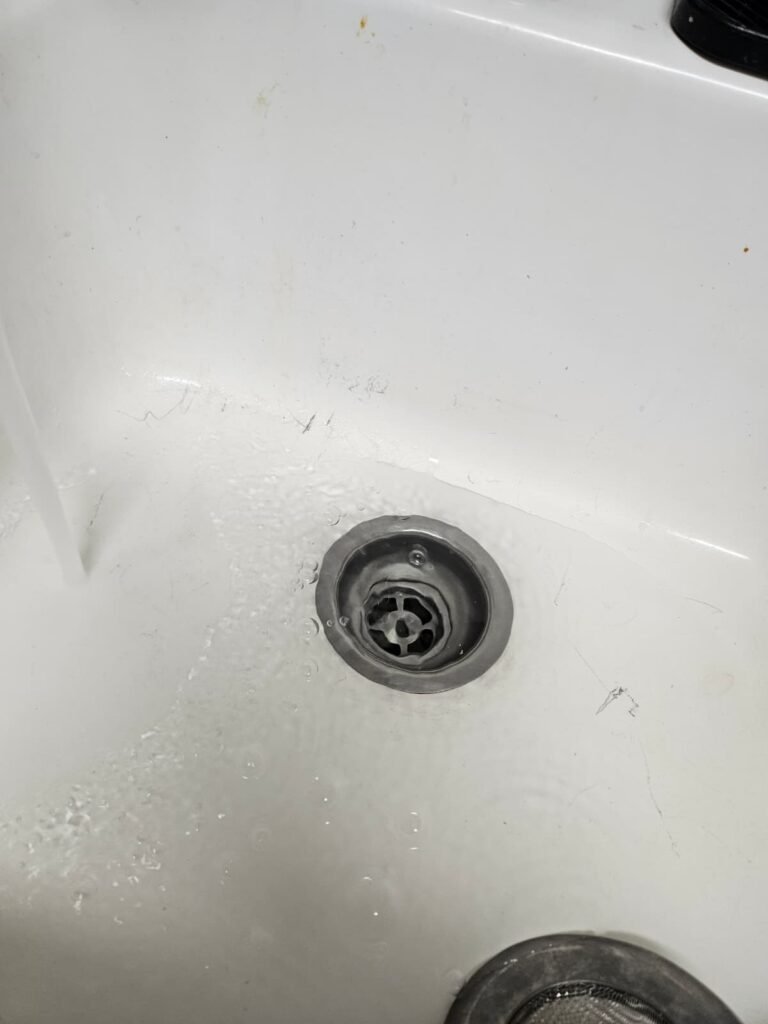 Kitchen Sink Drain Before Unclogging in Brandon, FL 33511 Kitchen sink drain before unclogging in Brandon, FL 33511