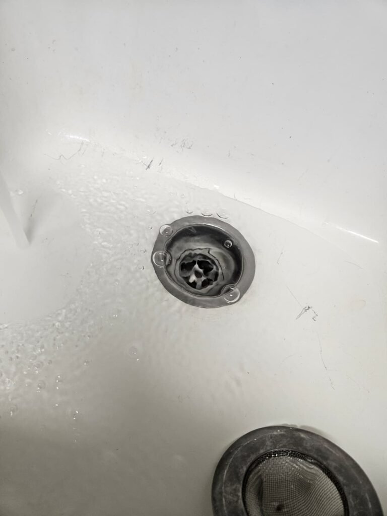 Kitchen Sink Drain Before Unclogging in Brandon, FL 33511 Kitchen sink drain before unclogging in Brandon, FL 33511