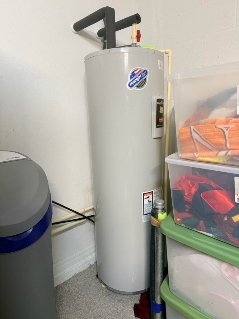 Old water heater before replacement in Riverview, FL 33578