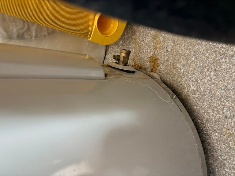 Old water heater with rust in Riverview, FL 33578