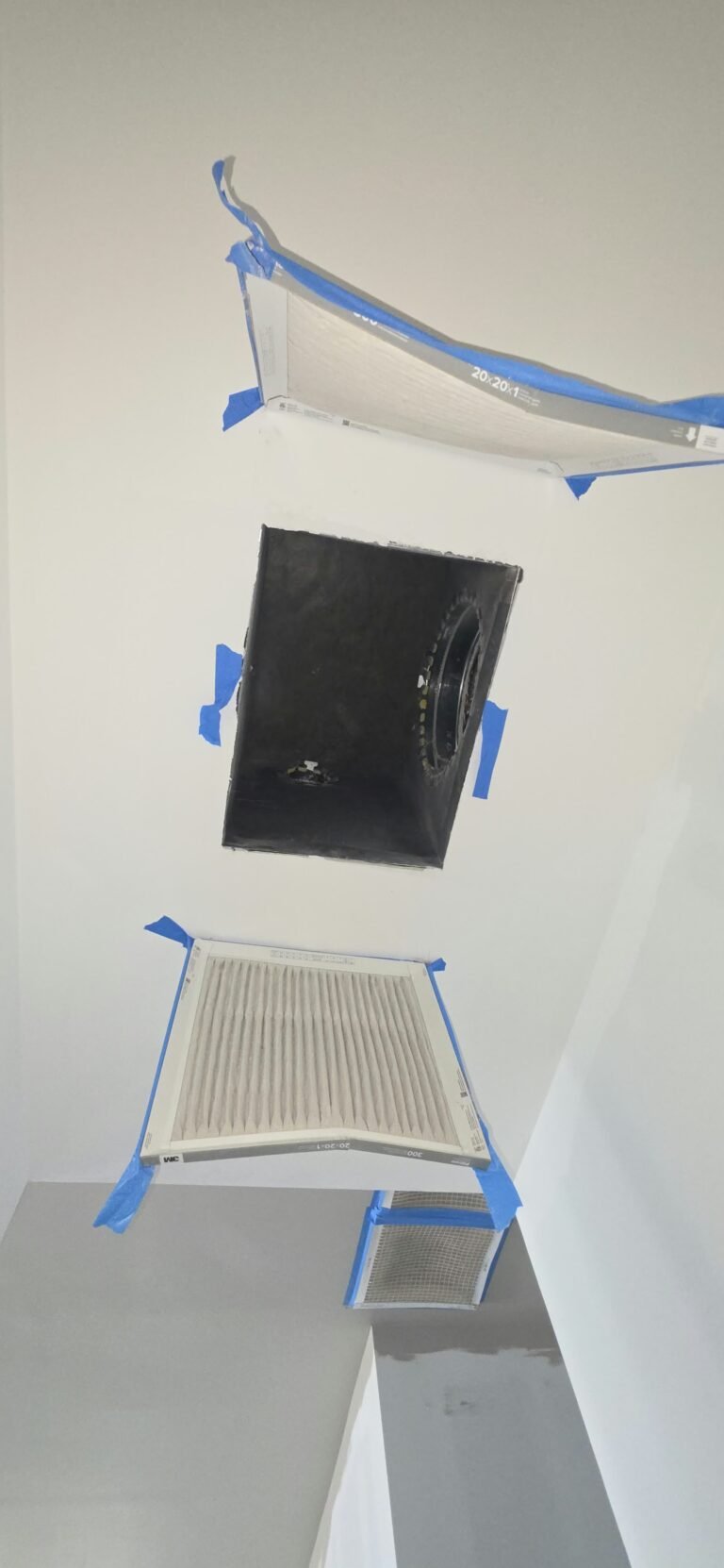 Open Duct with Taped Filters in St. Petersburg, FL 33712 Open duct with taped filters, St. Petersburg, FL 33712