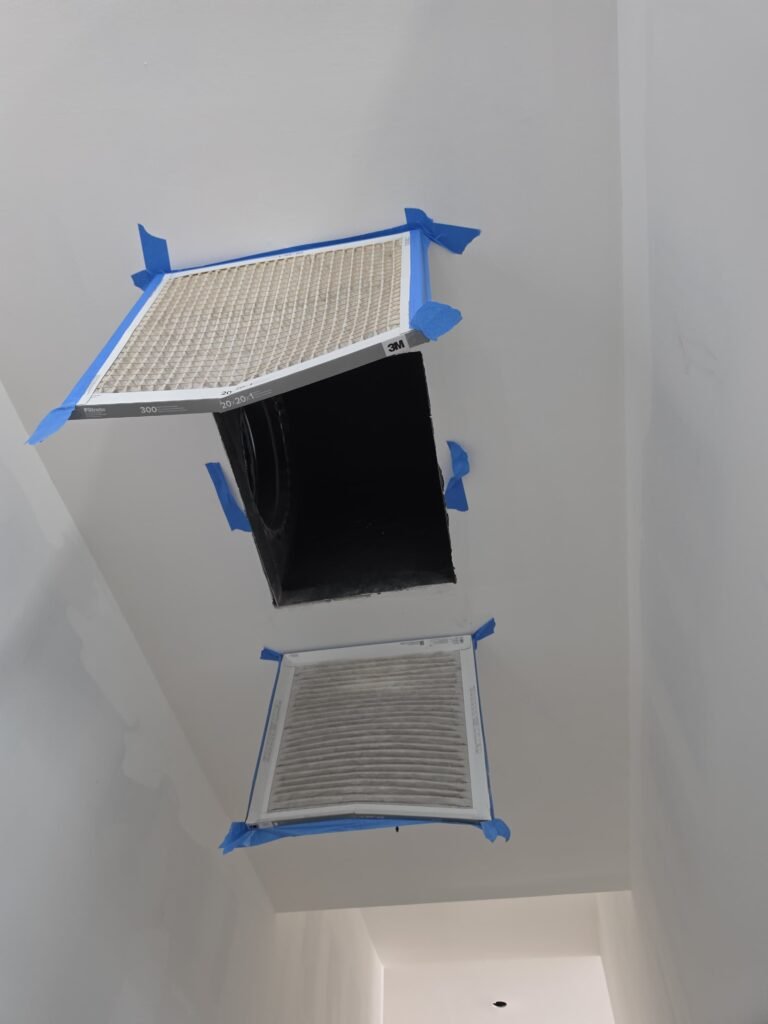 Open Duct with Taped Filters in St. Petersburg, FL 33712 Open duct with taped filters, St. Petersburg, FL 33712