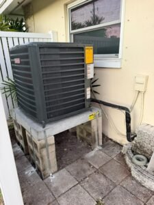 Outdoor AC unit on raised platform, St. Petersburg, FL 33703