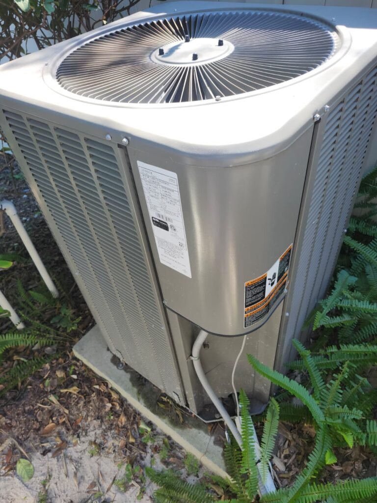 Outdoor HVAC Unit in Tampa, FL 33624 Outdoor HVAC condenser unit in Tampa, FL 33624
