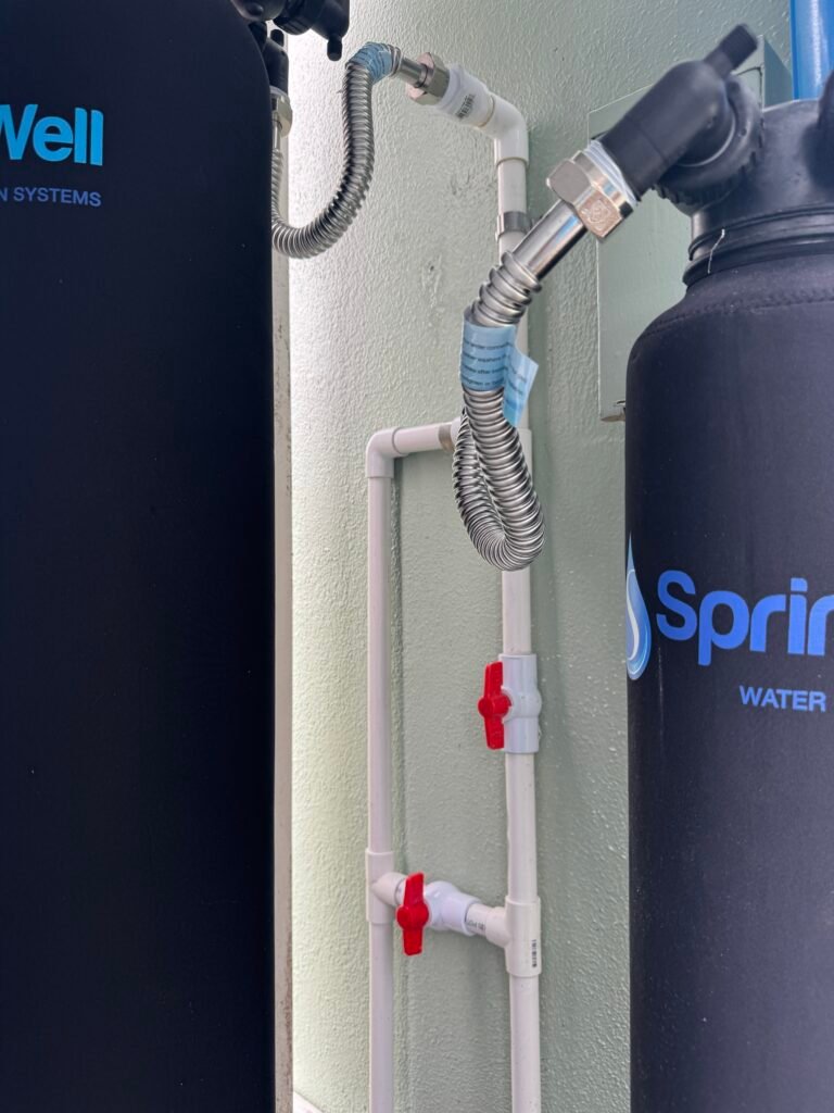 Plumbing components with hoses and valves in Brandon, FL 33510